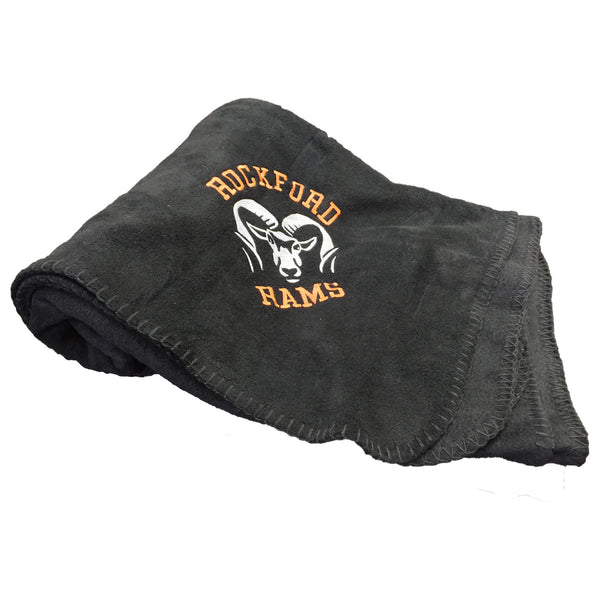 ROCKFORD RAMS EMBROIDERED FLEECE BLANKET Pegasus Sports, Inc