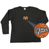 ROCKFORD RAM HEAD GLITTER PRINT LONG SLEEVE